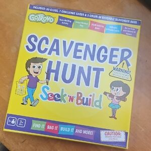 *Free w/bundle purchase* Scavenger Hunt Seek 'n' Build Game - Yellow